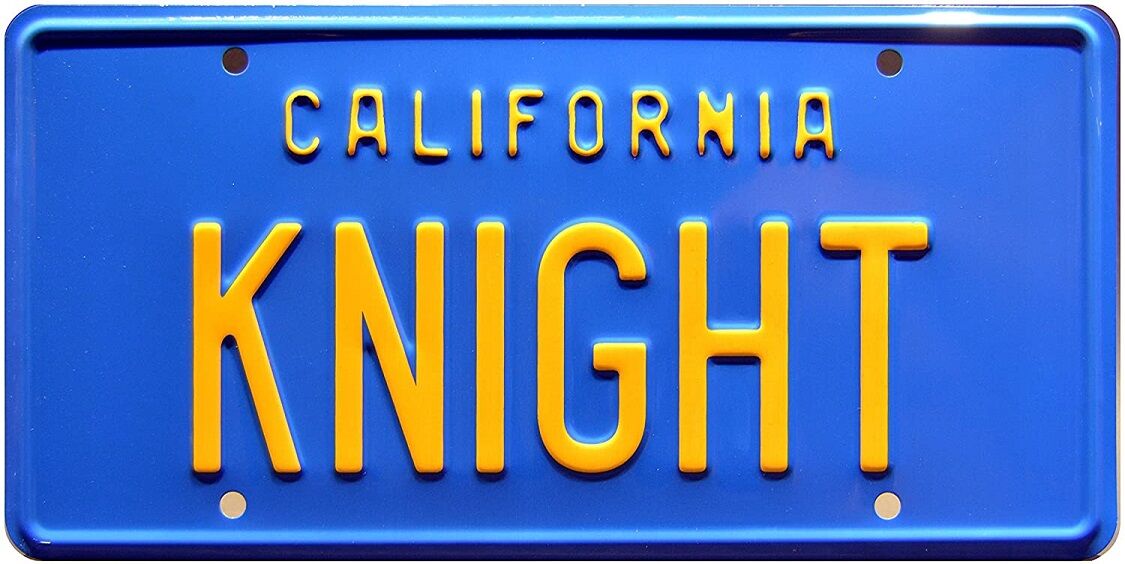 KITT License plate