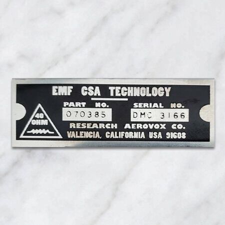 Delorean ID Plate